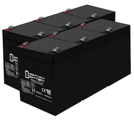 12V 5AH SLA Replacement Battery For Casil CA1245 - 6PK